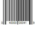 Barcode Image for UPC code 040000000419