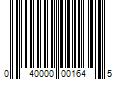 Barcode Image for UPC code 040000001645