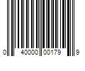 Barcode Image for UPC code 040000001799