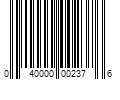 Barcode Image for UPC code 040000002376