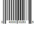 Barcode Image for UPC code 040000002635. Product Name: 