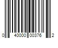 Barcode Image for UPC code 040000003762