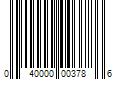 Barcode Image for UPC code 040000003786