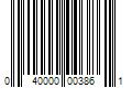 Barcode Image for UPC code 040000003861