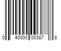 Barcode Image for UPC code 040000003878