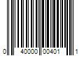 Barcode Image for UPC code 040000004011