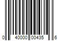 Barcode Image for UPC code 040000004356. Product Name: 