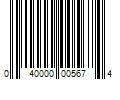 Barcode Image for UPC code 040000005674