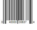 Barcode Image for UPC code 040000006374