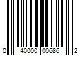 Barcode Image for UPC code 040000006862