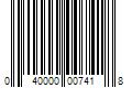 Barcode Image for UPC code 040000007418