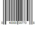 Barcode Image for UPC code 040000007708