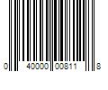 Barcode Image for UPC code 040000008118