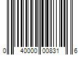 Barcode Image for UPC code 040000008316