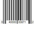 Barcode Image for UPC code 040000008712