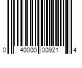 Barcode Image for UPC code 040000009214