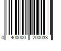 Barcode Image for UPC code 0400000200033