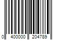 Barcode Image for UPC code 0400000204789