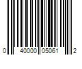 Barcode Image for UPC code 040000050612