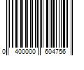 Barcode Image for UPC code 0400000604756