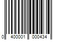 Barcode Image for UPC code 0400001000434