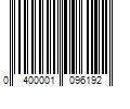 Barcode Image for UPC code 0400001096192