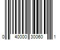 Barcode Image for UPC code 040000300601