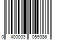 Barcode Image for UPC code 0400003059386