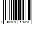 Barcode Image for UPC code 0400003174850