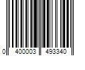 Barcode Image for UPC code 0400003493340