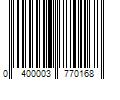 Barcode Image for UPC code 0400003770168