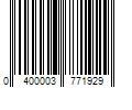 Barcode Image for UPC code 0400003771929