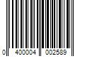 Barcode Image for UPC code 0400004002589