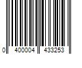 Barcode Image for UPC code 0400004433253