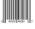 Barcode Image for UPC code 040000480617