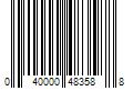 Barcode Image for UPC code 040000483588