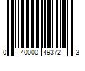 Barcode Image for UPC code 040000493723