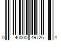 Barcode Image for UPC code 040000497264