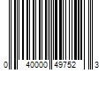 Barcode Image for UPC code 040000497523