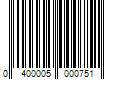 Barcode Image for UPC code 0400005000751