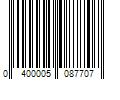 Barcode Image for UPC code 0400005087707