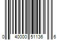 Barcode Image for UPC code 040000511366