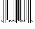 Barcode Image for UPC code 040000551829