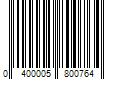 Barcode Image for UPC code 0400005800764