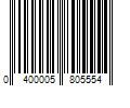 Barcode Image for UPC code 0400005805554