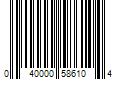 Barcode Image for UPC code 040000586104