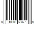 Barcode Image for UPC code 040000598770