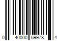 Barcode Image for UPC code 040000599784