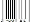 Barcode Image for UPC code 0400006125163