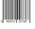 Barcode Image for UPC code 0400010007387